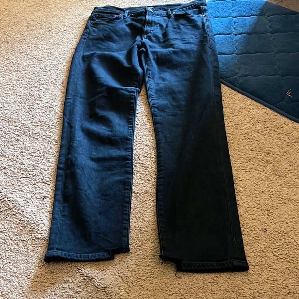 Citizens of humanity black skinny leg‎ high rise jeans 28